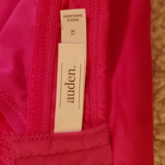 Auden size 1x hot pink bathing suit bra. - Picture 4 of 5